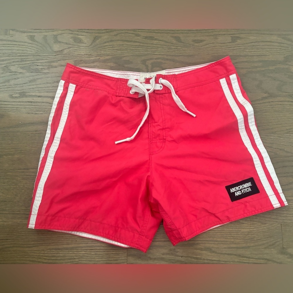 Abercrombie & Fitch Pink Men's Swim Trunks Shorts Size L